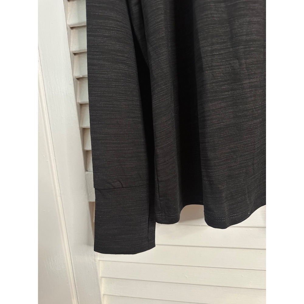 nwt torrid size 2 18/20 Happy Camper LS Black Space Dye Henley Shirt - Picture 4 of 7